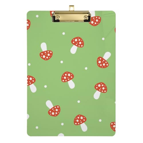 Pflanzliche Pilz-grüne Acryl-Klemmbretter mit niedrigem Profil, Metallclip, wasserdichtes Zeichen-Klemmbrett für Kinder, Krankenschwestern, Hausaufgaben, Hausaufgaben, Hausaufgaben, A4, Briefgröße Pflanzliche Pilz-grüne Acryl-Klemmbretter mit niedrigem Profil, Metallclip, wasserdichtes Zeichen-Klemmbrett für Kinder, Krankenschwestern, Hausaufgaben, Hausaufgaben, Hausaufgaben, A4, Briefgröße von FRODOTGV
