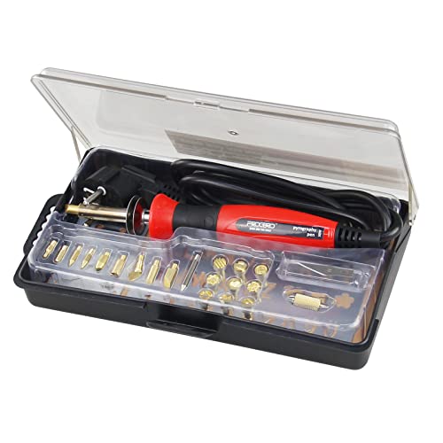 FrogBro Holzverbrennungs Kit Holz Brandmalerei Lötkolben Set, Pyrographie Stift Temperatur Einstellbar mit austauschbarem 23 Spitzen Zubehör, DIY Brandmalerei Werkzeuge für Anfänger und Profis FrogBro Holzverbrennungs Kit Holz Brandmalerei Lötkolben Set, Pyrographie Stift Temperatur Einstellbar mit austauschbarem 23 Spitzen Zubehör, DIY Brandmalerei Werkzeuge für Anfänger und Profis von FROGBRO
