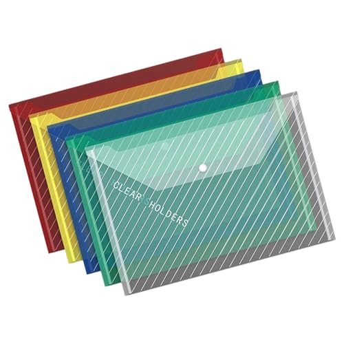 10 Stück A 4 Aktenordner, transparente Dokumententasche, Papieraufbewahrungshalter, Schule, Bürobedarf, Organizer, transparente Ordner, Aufbewahrung von FROMCEO