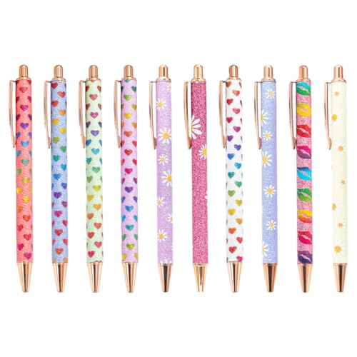 FROMCEO 10 Stück einziehbarer Metall-Kugelschreiber, Signierstift, Kugelschreiber, Business-Stift, Gastanmelde-Stift für Büro FROMCEO 10 Stück einziehbarer Metall-Kugelschreiber, Signierstift, Kugelschreiber, Business-Stift, Gastanmelde-Stift für Büro von FROMCEO