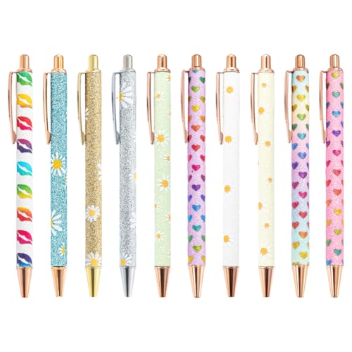 FROMCEO 10 Stück einziehbarer Metall-Kugelschreiber, Signierstift, Kugelschreiber, Business-Stift, Gastanmelde-Stift für Büro FROMCEO 10 Stück einziehbarer Metall-Kugelschreiber, Signierstift, Kugelschreiber, Business-Stift, Gastanmelde-Stift für Büro von FROMCEO