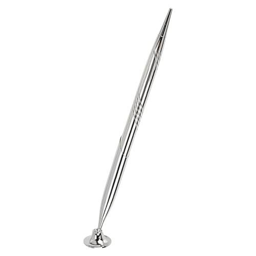 FROMCEO 4 Stück Empfangsstift Kugelschreiber Desktop Stift Zähler Service Stift mit Basis glattes Schreiben Stift für Banken, Schreibtische, Hotel von FROMCEO