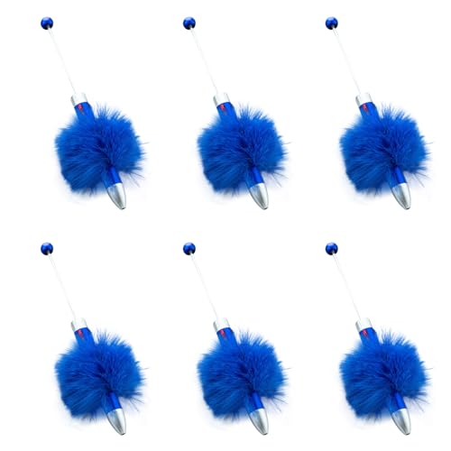 FROMCEO 6 x Perlen-Kugelschreiber, Plüsch-Kugelschreiber, mehrfarbig, einziehbarer Kugelschreiber, schreibt reibungslos FROMCEO 6 x Perlen-Kugelschreiber, Plüsch-Kugelschreiber, mehrfarbig, einziehbarer Kugelschreiber, schreibt reibungslos von FROMCEO