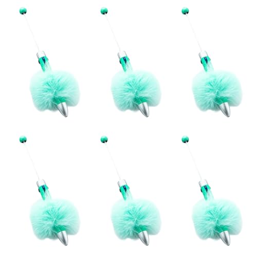 FROMCEO 6 x Perlen-Kugelschreiber, Plüsch-Kugelschreiber, mehrfarbig, einziehbarer Kugelschreiber, schreibt reibungslos FROMCEO 6 x Perlen-Kugelschreiber, Plüsch-Kugelschreiber, mehrfarbig, einziehbarer Kugelschreiber, schreibt reibungslos von FROMCEO