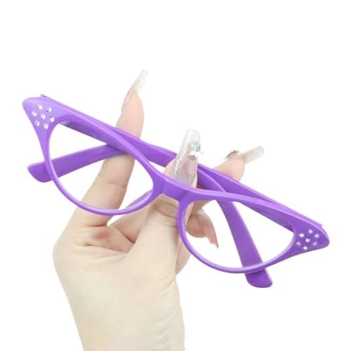 FROMCEO Vintage-Brille für Erwachsene und Kinder, mit Strasssteinen, Uni-Stil, klare Gläser, für Cosplay-Kostümpartys FROMCEO Vintage-Brille für Erwachsene und Kinder, mit Strasssteinen, Uni-Stil, klare Gläser, für Cosplay-Kostümpartys von FROMCEO