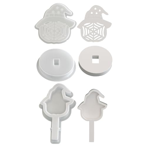 Halloween-Themen-Silikonformen für Schreibtischlampe, Epoxidharz, Mehrzweck-Silikone für Heimdekoration, hohle Lichtformen von FROMCEO