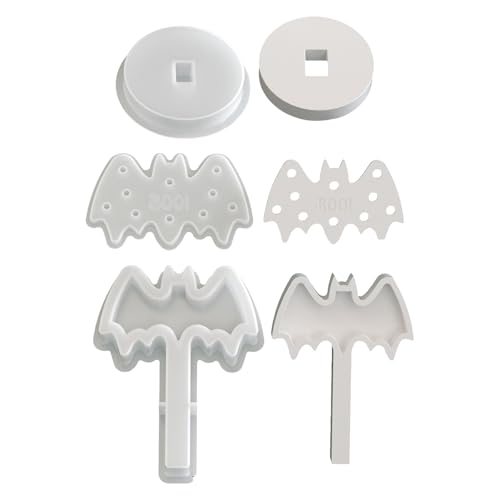 Halloween-Themen-Silikonformen für Schreibtischlampe, Epoxidharz, Mehrzweck-Silikone für Heimdekoration, hohle Lichtformen von FROMCEO
