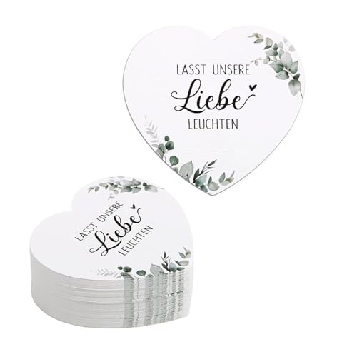 Pyrotechnische Etiketten in Herzform, Pyrotechnik, für Hochzeit, Braut, Duschetiketten, 100 Stück Pyrotechnische Etiketten in Herzform, Pyrotechnik, für Hochzeit, Braut, Duschetiketten, 100 Stück von FROMCEO