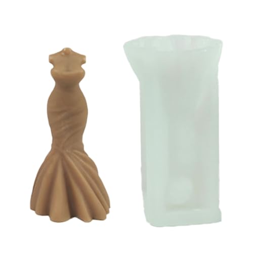 Silikonformen in Abendkleid-Form für handgefertigte Seife, Schokolade, Hochzeitskleid, Silikonformen für Epoxidharz Silikonformen in Abendkleid-Form für handgefertigte Seife, Schokolade, Hochzeitskleid, Silikonformen für Epoxidharz von FROMCEO