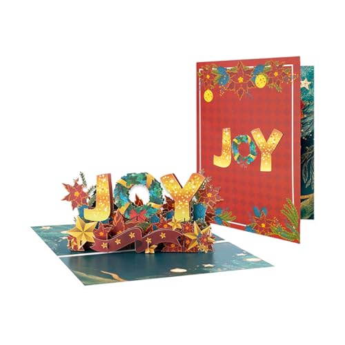 Weihnachtsüberraschungsgrußkarte mit JOYs-Designs, handgefertigte Feiertagskarte für Freunde, Familie, Kinder, Popup-Gruß Weihnachtsüberraschungsgrußkarte mit JOYs-Designs, handgefertigte Feiertagskarte für Freunde, Familie, Kinder, Popup-Gruß von FROMCEO