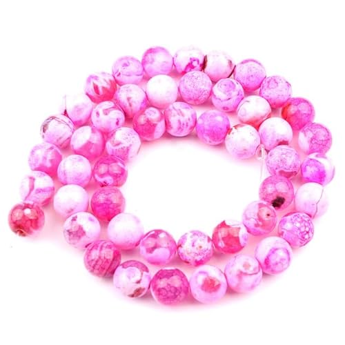 Naturstein, blaue Feuerachate, Drachenadern, Onyx, runde lose Perlen für die Schmuckherstellung, 15 Zoll, 6/8/10 mm, DIY-Armbänder, Halsketten, Rosenfeuerdrache, 8 mm, 46 Stück Perlen Naturstein, blaue Feuerachate, Drachenadern, Onyx, runde lose Perlen für die Schmuckherstellung, 15 Zoll, 6/8/10 mm, DIY-Armbänder, Halsketten, Rosenfeuerdrache, 8 mm, 46 Stück Perlen von FROON