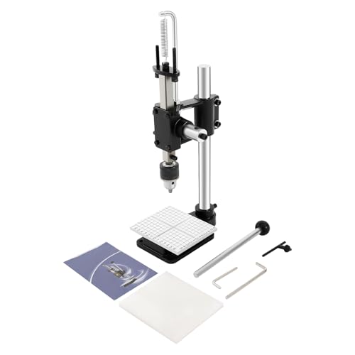 Leder Locher, Leder Präge Stanzmaschine Lochmaschine mit 13mm Spannfutter und Aluminiumplatte Skala, Lederlocher Lederpresse Lederstanzer für Lederwerk Lochen, Schneiden, Prägen Leder Locher, Leder Präge Stanzmaschine Lochmaschine mit 13mm Spannfutter und Aluminiumplatte Skala, Lederlocher Lederpresse Lederstanzer für Lederwerk Lochen, Schneiden, Prägen von FROPIJ