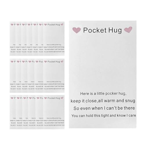 Blanko-Karte für kleine Taschen, niedliches kleines Herz, Geschenkkarte, Mini-Taschen-Ermutigung, Dekoration, besondere Umarmung, niedlich von FROVOL