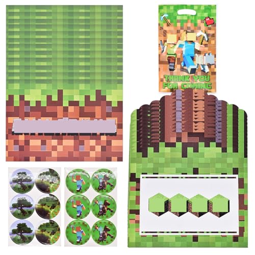 FRPABCF 12 x Einladungskarten Kindergeburtstag mit 12 Umschlag,12 Aufkleber, Gamer My World Pixel-motiv Deutsch Einladungskarten für Einladungen zum Kindergeburtstag FRPABCF 12 x Einladungskarten Kindergeburtstag mit 12 Umschlag,12 Aufkleber, Gamer My World Pixel-motiv Deutsch Einladungskarten für Einladungen zum Kindergeburtstag von FRPABCF