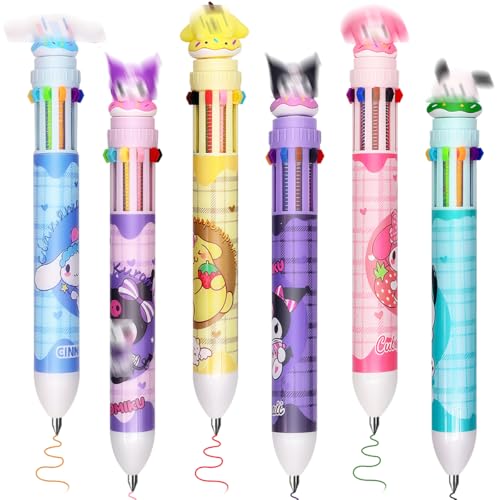 Mehrfarbiger einziehbarer Kugelschreiber, 6 Stück 10-in-1 farbige Fantasy-Weltraum-Kugelschreiber für Büro, Schulbedarf, Studenten, Kinder, Geschenk, einer Vielzahl Schaftdesigns, 0,5 mm Spitze Mehrfarbiger einziehbarer Kugelschreiber, 6 Stück 10-in-1 farbige Fantasy-Weltraum-Kugelschreiber für Büro, Schulbedarf, Studenten, Kinder, Geschenk, einer Vielzahl Schaftdesigns, 0,5 mm Spitze von FRPABCF