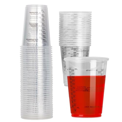 FRTAOOP 30 Stück Transparente Polypropylen Epoxidharz Mischbecher, 240 ml Lackmischbecher, Messbecher für Flüssigkeiten, Farbe, Pigment FRTAOOP 30 Stück Transparente Polypropylen Epoxidharz Mischbecher, 240 ml Lackmischbecher, Messbecher für Flüssigkeiten, Farbe, Pigment von FRTAOOP