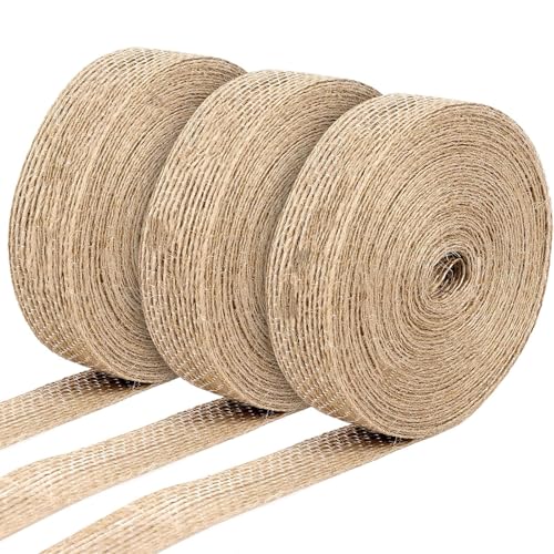 30M Juteband, 2cm Sackleinen Band, Geschenkband Breit, Dekoband Jute, für DIY Handwerk Verpackung, Geschenk, Hochzeit, Weihnachten, Esstisch, Blumenstrauß Dekoration, 10m/Rollen 30M Juteband, 2cm Sackleinen Band, Geschenkband Breit, Dekoband Jute, für DIY Handwerk Verpackung, Geschenk, Hochzeit, Weihnachten, Esstisch, Blumenstrauß Dekoration, 10m/Rollen von FRTAOOP