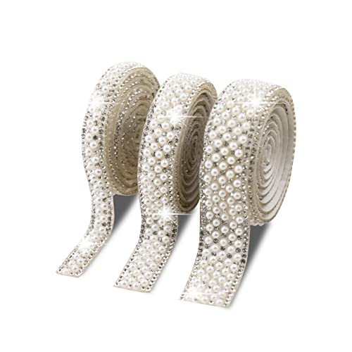 FRUHLING 3 Rollen Kristall Strass Diamant Band Selbstklebend Perlen Strassband DIY Dekoration Aufkleber für Handwerk Hochzeit Dekoration 10 15 20 mm Breit FRUHLING 3 Rollen Kristall Strass Diamant Band Selbstklebend Perlen Strassband DIY Dekoration Aufkleber für Handwerk Hochzeit Dekoration 10 15 20 mm Breit von FRUHLING