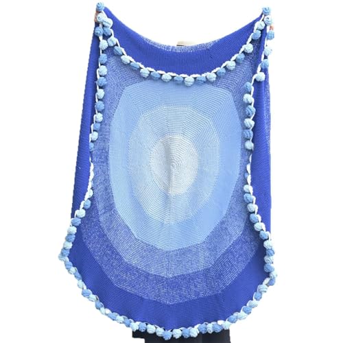FRZXBKW Fertige 120 cm/52 Blumen, Blaue Häkelblumen, Rosenstraußdecke, DIY-Handarbeit, weiche und leichte Blumen-Strickdecken, Geschenke FRZXBKW Fertige 120 cm/52 Blumen, Blaue Häkelblumen, Rosenstraußdecke, DIY-Handarbeit, weiche und leichte Blumen-Strickdecken, Geschenke von FRZXBKW