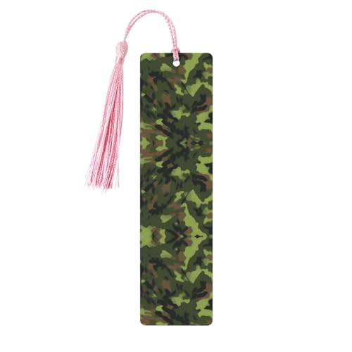 Armee-Digitales Camouflage-Lesezeichen aus Holz, zum Aufhängen, Ornamente, rechteckige Lesezeichen mit Löchern und Seilen Armee-Digitales Camouflage-Lesezeichen aus Holz, zum Aufhängen, Ornamente, rechteckige Lesezeichen mit Löchern und Seilen von FSCEV