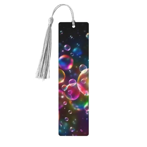 Bunte Regenbogensterne Holz-Lesezeichen zum Aufhängen, Ornamente, rechteckige Lesezeichen mit Löchern und Seilen Bunte Regenbogensterne Holz-Lesezeichen zum Aufhängen, Ornamente, rechteckige Lesezeichen mit Löchern und Seilen von FSCEV