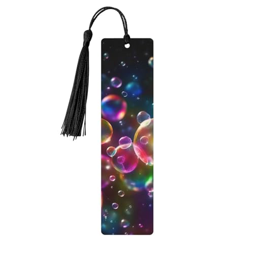 Bunte Regenbogensterne Holz-Lesezeichen zum Aufhängen, Ornamente, rechteckige Lesezeichen mit Löchern und Seilen Bunte Regenbogensterne Holz-Lesezeichen zum Aufhängen, Ornamente, rechteckige Lesezeichen mit Löchern und Seilen von FSCEV
