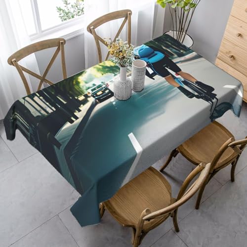 FSCEV Auto- und Fahrrad-Tischdecke, rechteckig, für Küche, Esszimmer, Innen- und Außenbereich FSCEV Auto- und Fahrrad-Tischdecke, rechteckig, für Küche, Esszimmer, Innen- und Außenbereich von FSCEV
