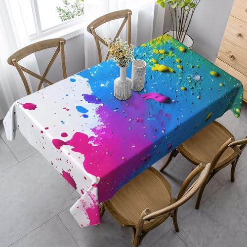 FSCEV Farbspritzer, Tischdecke, rechteckig, für Küche, Esszimmer, Innen- und Außenbereich FSCEV Farbspritzer, Tischdecke, rechteckig, für Küche, Esszimmer, Innen- und Außenbereich von FSCEV