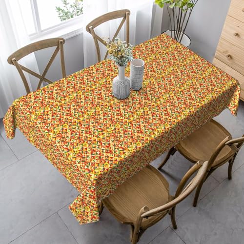 FSCEV Geometrische Tischdecke, rechteckig, für Küche, Esszimmer, Innen- und Außenbereich von FSCEV