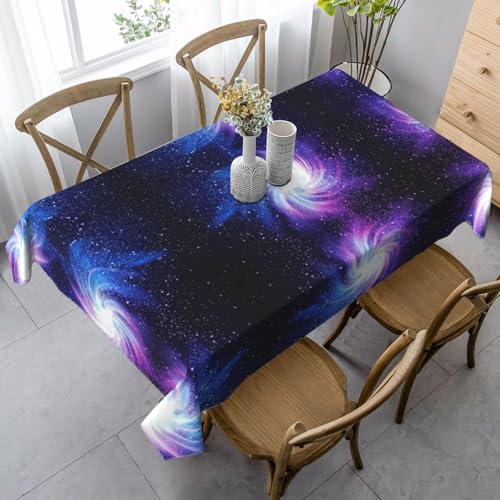 FSCEV Glaxy Tischdecke, rechteckig, für Küche, Esszimmer, Innen- und Außenbereich von FSCEV