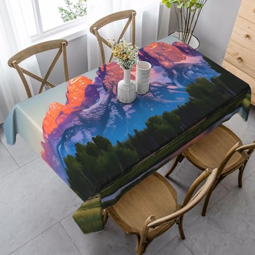 FSCEV Grand Teton National Park Tischdecke, rechteckig, für Küche, Esszimmer, Innen- und Außenbereich von FSCEV