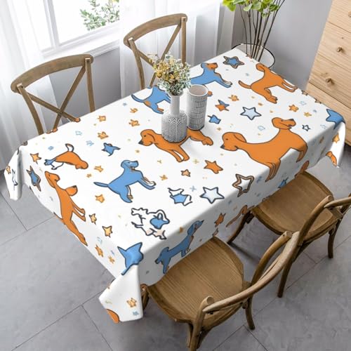 FSCEV Hunde-Tischdecke, rechteckig, für Küche, Esszimmer, Innen- und Außenbereich FSCEV Hunde-Tischdecke, rechteckig, für Küche, Esszimmer, Innen- und Außenbereich von FSCEV