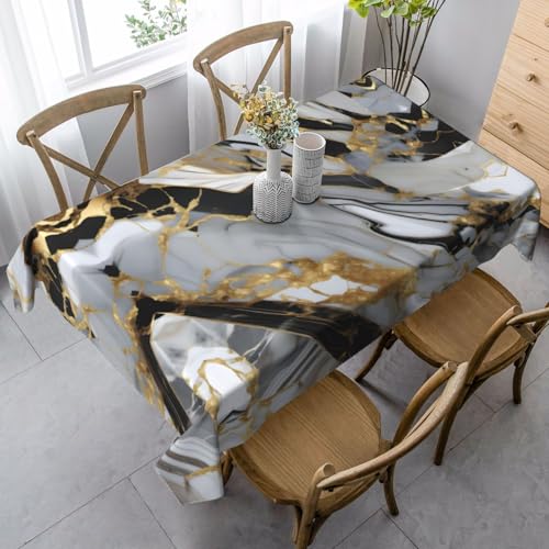 FSCEV Luxuriöse Tischdecke mit Marmormuster, rechteckig, für Küche, Esszimmer, Innen- und Außenbereich FSCEV Luxuriöse Tischdecke mit Marmormuster, rechteckig, für Küche, Esszimmer, Innen- und Außenbereich von FSCEV