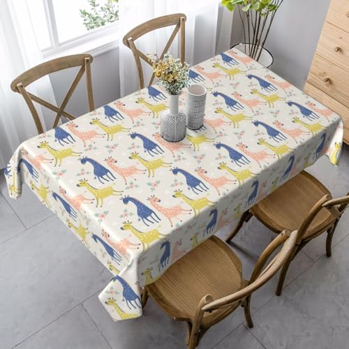 FSCEV Niedliche Giraffen-Tischdecke, rechteckig, Schutz, Küche, Esszimmer, Innen- und Außendekoration FSCEV Niedliche Giraffen-Tischdecke, rechteckig, Schutz, Küche, Esszimmer, Innen- und Außendekoration von FSCEV