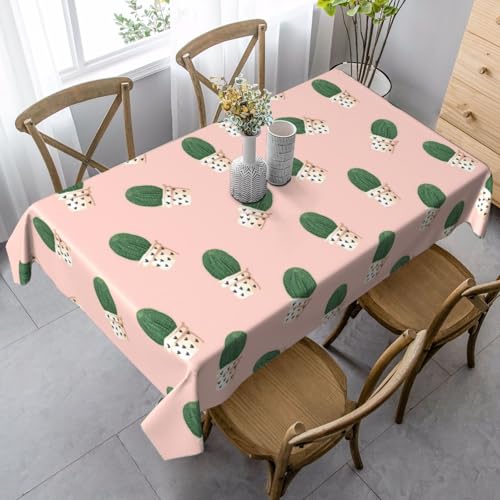 FSCEV Rechteckige Tischdecke, Kaktusrosa, für Küche, Esszimmer, Innen- und Außenbereich FSCEV Rechteckige Tischdecke, Kaktusrosa, für Küche, Esszimmer, Innen- und Außenbereich von FSCEV