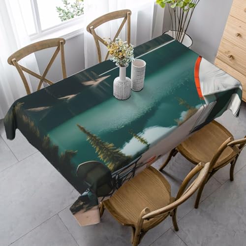 FSCEV Serenity Lake Camping-Tischdecke, rechteckig, Schutz, Küche, Esszimmer, Innen- und Außenbereich FSCEV Serenity Lake Camping-Tischdecke, rechteckig, Schutz, Küche, Esszimmer, Innen- und Außenbereich von FSCEV