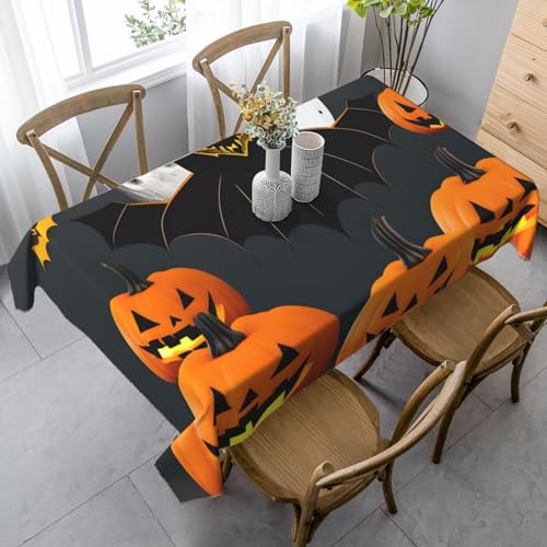 FSCEV Tischdecke, Motiv: Halloween, Mond, Fledermaus, Kürbis, rechteckig, Schutz, Küche, Esszimmer, Innen- und Außendekoration FSCEV Tischdecke, Motiv: Halloween, Mond, Fledermaus, Kürbis, rechteckig, Schutz, Küche, Esszimmer, Innen- und Außendekoration von FSCEV