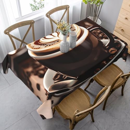 FSCEV Tischdecke, rechteckig, für Küche, Esszimmer, Innen- und Außenbereich von FSCEV