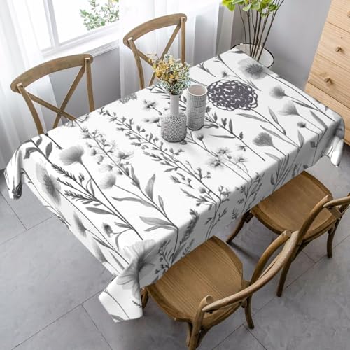FSCEV Tischdecke, rechteckig, für Küche, Esszimmer, Innen- und Außenbereich von FSCEV