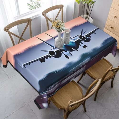 FSCEV Tischdecke mit Fliegenmotiv, rechteckig, für Küche, Esszimmer, Innen- und Außenbereich von FSCEV