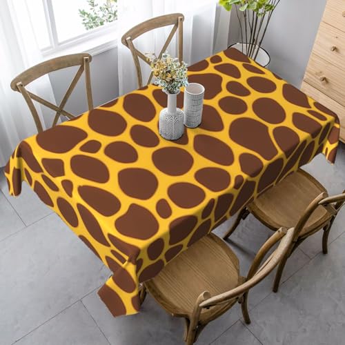 FSCEV Tischdecke mit Giraffen-Druck, rechteckig, für Küche, Esszimmer, Innen- und Außenbereich von FSCEV