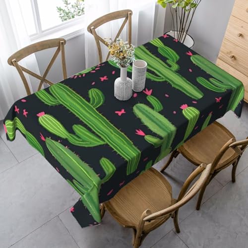 FSCEV Tischdecke mit Kaktuskunst, rechteckig, für Küche, Esszimmer, Innen- und Außenbereich FSCEV Tischdecke mit Kaktuskunst, rechteckig, für Küche, Esszimmer, Innen- und Außenbereich von FSCEV