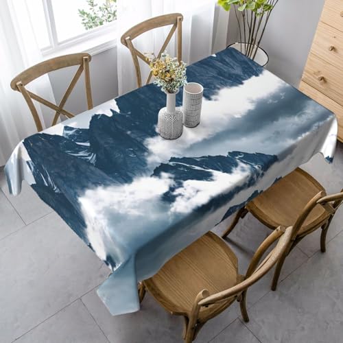 FSCEV Tischdecke mit Landschaft mit Bergen und Wolken, rechteckig, für Küche, Esszimmer, Innen- und Außenbereich FSCEV Tischdecke mit Landschaft mit Bergen und Wolken, rechteckig, für Küche, Esszimmer, Innen- und Außenbereich von FSCEV
