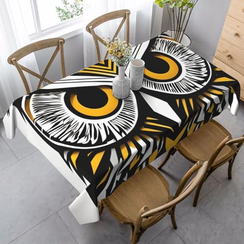 FSCEV Tischdecke mit niedlichem Eulenmuster, rechteckige Abdeckung, Schutz, Küche, Esszimmer, Innen- und Außendekoration FSCEV Tischdecke mit niedlichem Eulenmuster, rechteckige Abdeckung, Schutz, Küche, Esszimmer, Innen- und Außendekoration von FSCEV