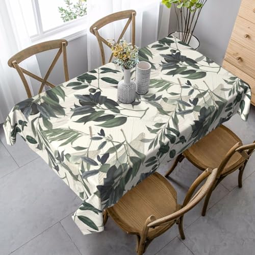 FSCEV Tischdecke mit niedlichen Palmenblättern, rechteckig, für Küche, Esszimmer, Innen- und Außenbereich FSCEV Tischdecke mit niedlichen Palmenblättern, rechteckig, für Küche, Esszimmer, Innen- und Außenbereich von FSCEV