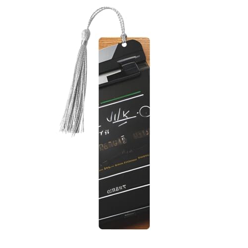 Filme, Klapperboard-Muster, Holz-Lesezeichen, Basteln, Hängeetiketten, Ornamente, rechteckige Lesezeichen mit Löchern und Seilen Filme, Klapperboard-Muster, Holz-Lesezeichen, Basteln, Hängeetiketten, Ornamente, rechteckige Lesezeichen mit Löchern und Seilen von FSCEV