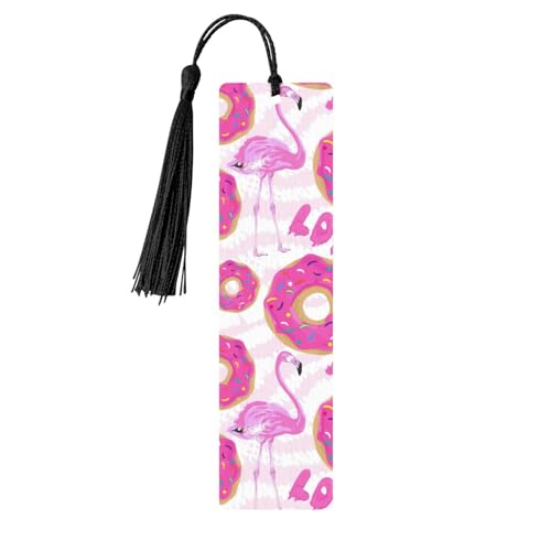 Flamingo und Donuts Holz-Lesezeichen zum Basteln, hängende Etiketten, Ornamente, rechteckige Lesezeichen mit Löchern und Seilen Flamingo und Donuts Holz-Lesezeichen zum Basteln, hängende Etiketten, Ornamente, rechteckige Lesezeichen mit Löchern und Seilen von FSCEV