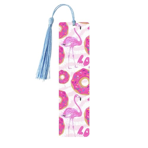 Flamingo und Donuts Holz-Lesezeichen zum Basteln, hängende Etiketten, Ornamente, rechteckige Lesezeichen mit Löchern und Seilen Flamingo und Donuts Holz-Lesezeichen zum Basteln, hängende Etiketten, Ornamente, rechteckige Lesezeichen mit Löchern und Seilen von FSCEV