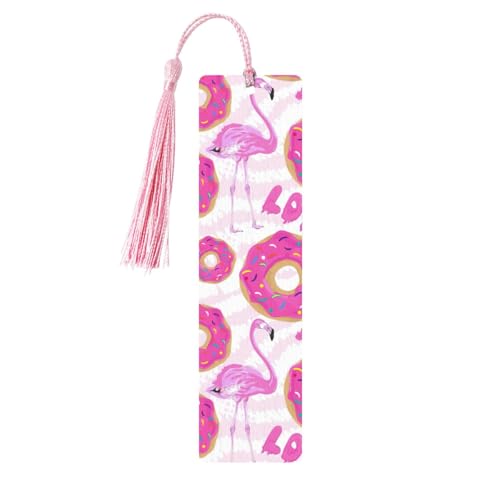 Flamingo und Donuts Holz-Lesezeichen zum Basteln, hängende Etiketten, Ornamente, rechteckige Lesezeichen mit Löchern und Seilen Flamingo und Donuts Holz-Lesezeichen zum Basteln, hängende Etiketten, Ornamente, rechteckige Lesezeichen mit Löchern und Seilen von FSCEV
