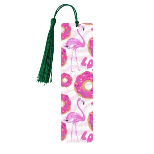 Flamingo und Donuts Holz-Lesezeichen zum Basteln, hängende Etiketten, Ornamente, rechteckige Lesezeichen mit Löchern und Seilen Flamingo und Donuts Holz-Lesezeichen zum Basteln, hängende Etiketten, Ornamente, rechteckige Lesezeichen mit Löchern und Seilen von FSCEV